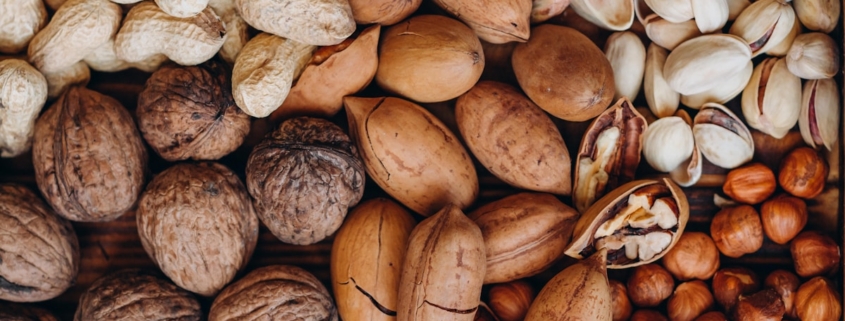 brown and beige nut lot